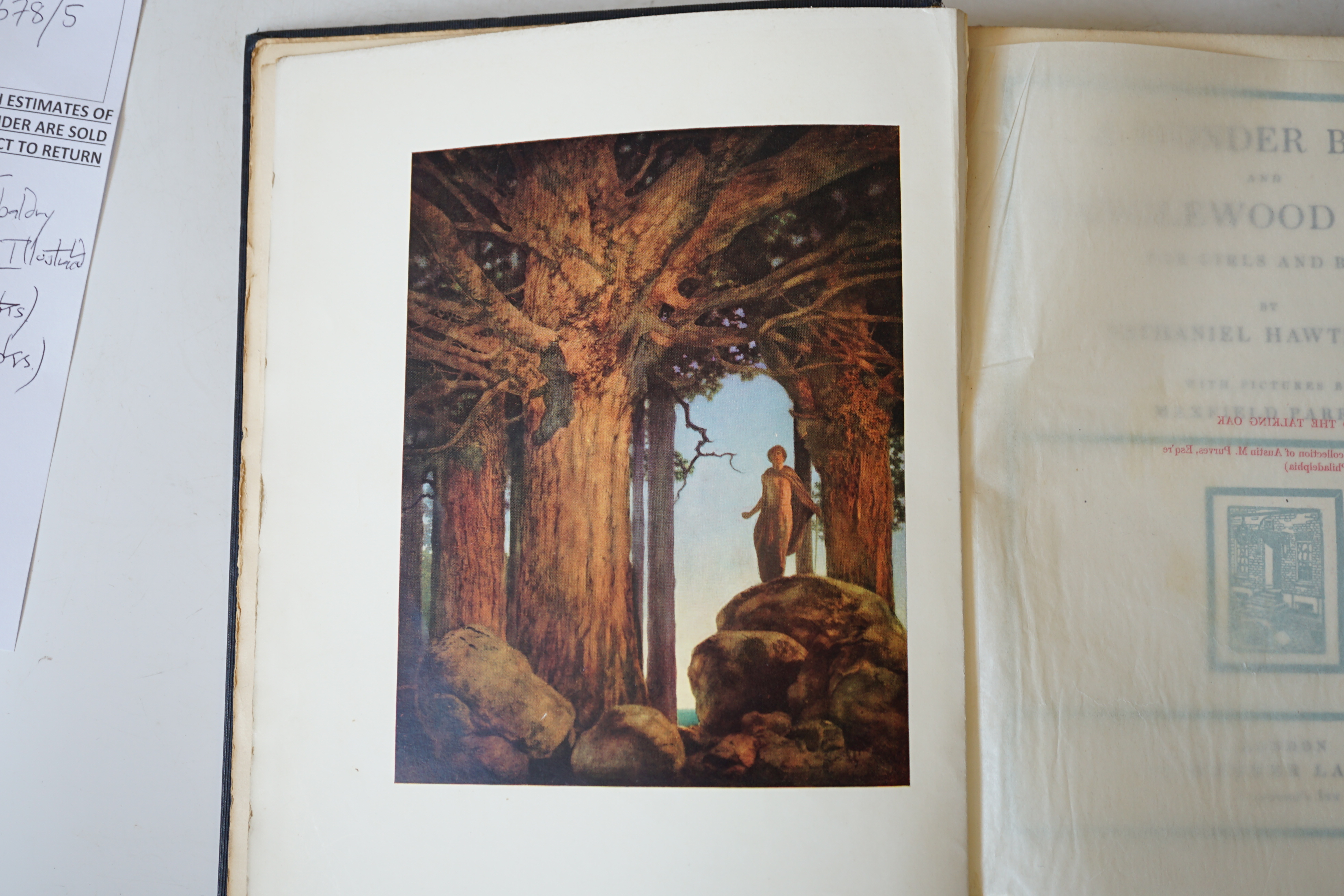 Robinson, W. Heath - Railway Ribaldry....illus. throughout; original coloured pictorial wrappers, 4to. Great Western Railway, 1935; Hawthorne, Nathaniel - A Wonder Book of Tanglewood Tales. (new edition). 10 coloured pla
